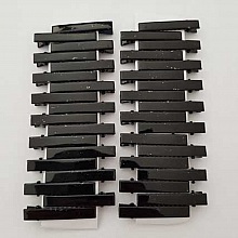 Lot N&deg;03 de 36 &eacute;pingles cheveux pinces barrettes Crocodiles - Couleur Noir 46 mm x 7 mm.