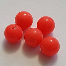 Perle Acrylique Ronde 16 mm Rose 02 x 1 Pi&egrave;ce