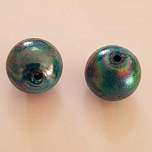 Perle Acrylique Ronde 22 mm Turquoise 03 x 1 Pi&egrave;ce