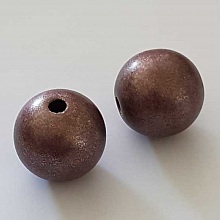 Perle Acrylique Ronde 30 mm Rose Violet 04 x 1 Pi&egrave;ce
