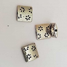 Perle divers en m&eacute;tal argent&eacute; 017 argent