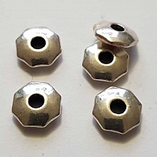 Perle divers en m&eacute;tal argent&eacute; 023 argent