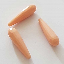 Perle Goutte Facett&eacute;e P&ecirc;che 40 mm