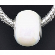 Perle N&deg;0052 Blanc AB compatible europ&eacute;en
