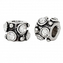 Perle N&deg;0189 compatible Europ&eacute;en Argent