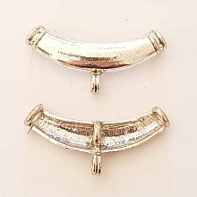 Perle passant tube Argent N&deg;22 b&eacute;li&egrave;re