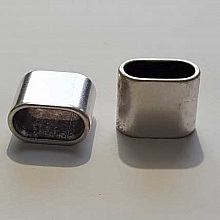 Perle passant tube Argent N&deg;24