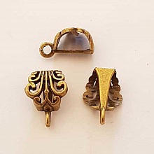 Perle passant tube Bronze N&deg;21 b&eacute;li&egrave;re