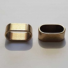 Perle passant tube Bronze N&deg;25