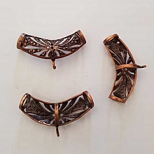 Perle passant tube Cuivre N&deg;20 b&eacute;li&egrave;re
