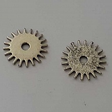 Perle rondelle plate anneau intercalaire en m&eacute;tal argent&eacute; 036 Argent