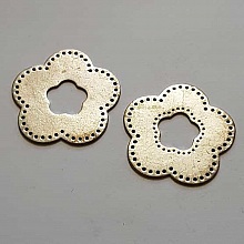 Perle rondelle plate anneau intercalaire m&eacute;tal argent&eacute; 049 Argent