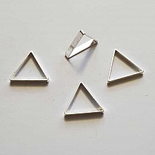 Perle rondelle plate anneau intercalaire m&eacute;tal argent&eacute; 051 Argent