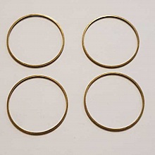 Perle rondelle plate anneau intercalaire m&eacute;tal argent&eacute; 058 Bronze