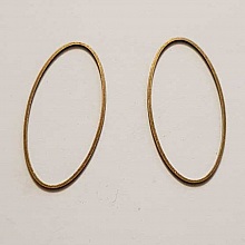 Perle rondelle plate anneau intercalaire m&eacute;tal argent&eacute; 060 Bronze