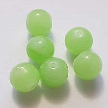 Perle Verre Ronde 12 mm Vert 01 x 1 Pi&egrave;ce