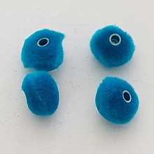 Pompon Rond Turquoise N&deg;06