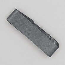 Ruban satin Gris Fonc&eacute; double face de 16 mm x 1 m&egrave;tre