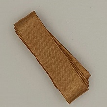 Ruban satin Marron Glac&eacute; double face de 16 mm x 0.50 cm