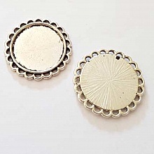Support cabochon 20 mm N&deg;04-2 Anneaux
