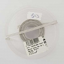 Ruban vichy gris et blanc de 06 mm 01 au m&egrave;tre