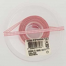Ruban vichy rose et blanc de 06 mm au m&egrave;tre