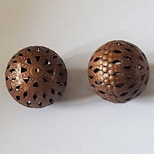 Perle divers en m&eacute;tal argent&eacute; 038 Bronze