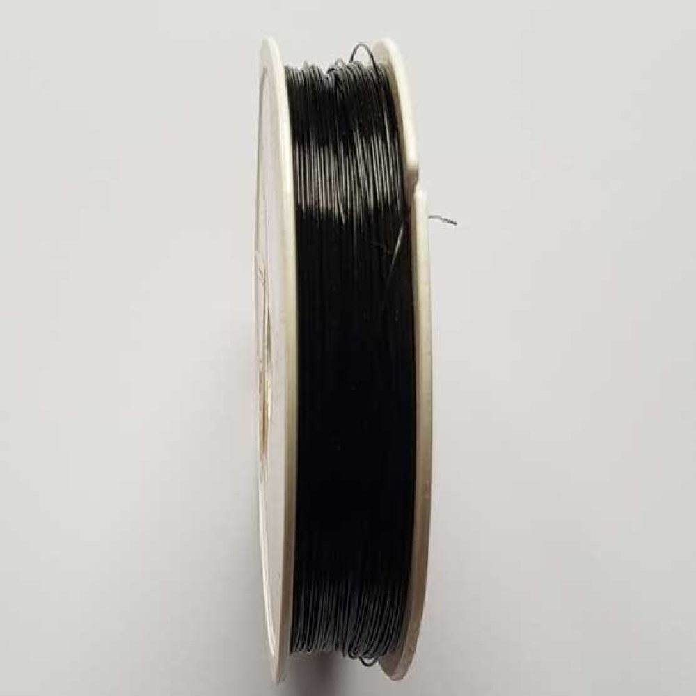 x 100 Fil C&acirc;bl&eacute; Noir Diam&egrave;tre 0.45 mm