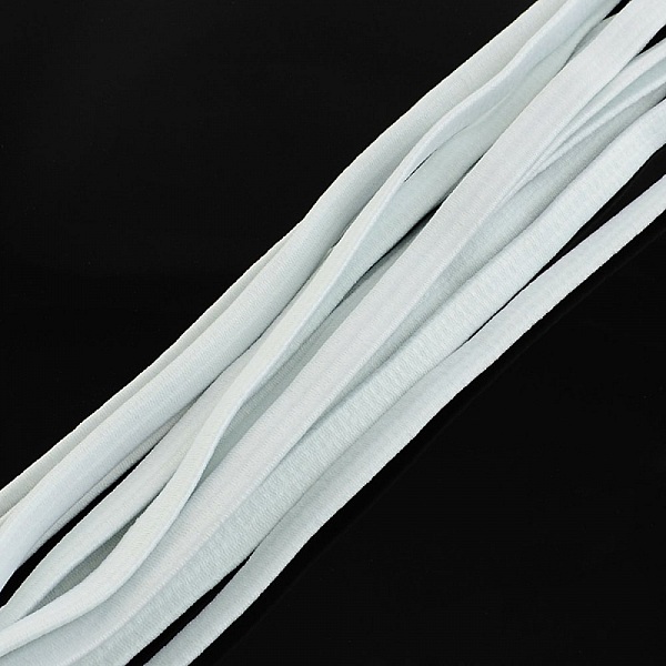 &Eacute;lastique Blanc Caoutchouc Plat 5 mm x 10 M&egrave;tres