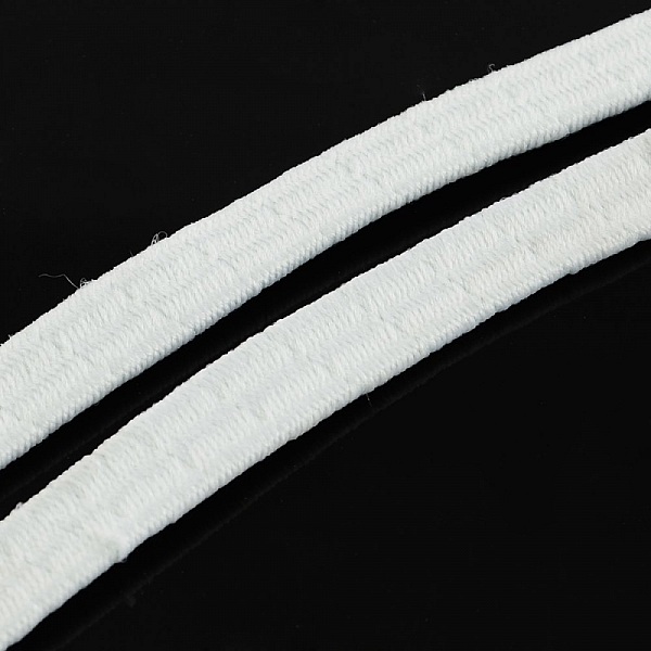 &Eacute;lastique Blanc Caoutchouc Plat 5 mm au m&egrave;tre