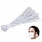 &Eacute;lastique masque rond 2.5 mm Blanc au 10 cm