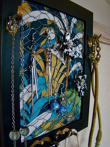 Cadre porte bijoux upcyling