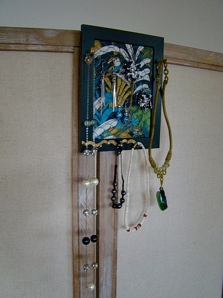 Cadre porte bijoux upcyling