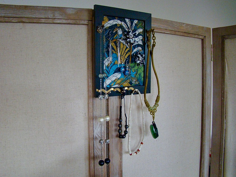 Cadre porte bijoux upcyling