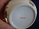 Cendrier vintage en porcelaine à motifs floraux rénové.