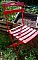 Chaise de jardin pliante vintage