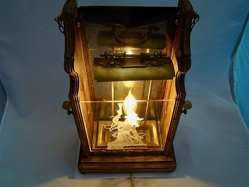 Lampe Ancienne Grande lanterne &agrave; bougie 1900
