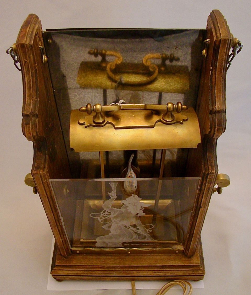 Lampe Ancienne Grande lanterne &agrave; bougie 1900