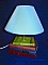 Lampe anciens livres, bleue 