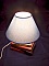 Lampe anciens livres, bleue 