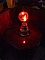 LAMPE FLAMME EN CUIVRE VINTAGE