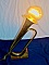 Lampe Love Clairon en cuivre 