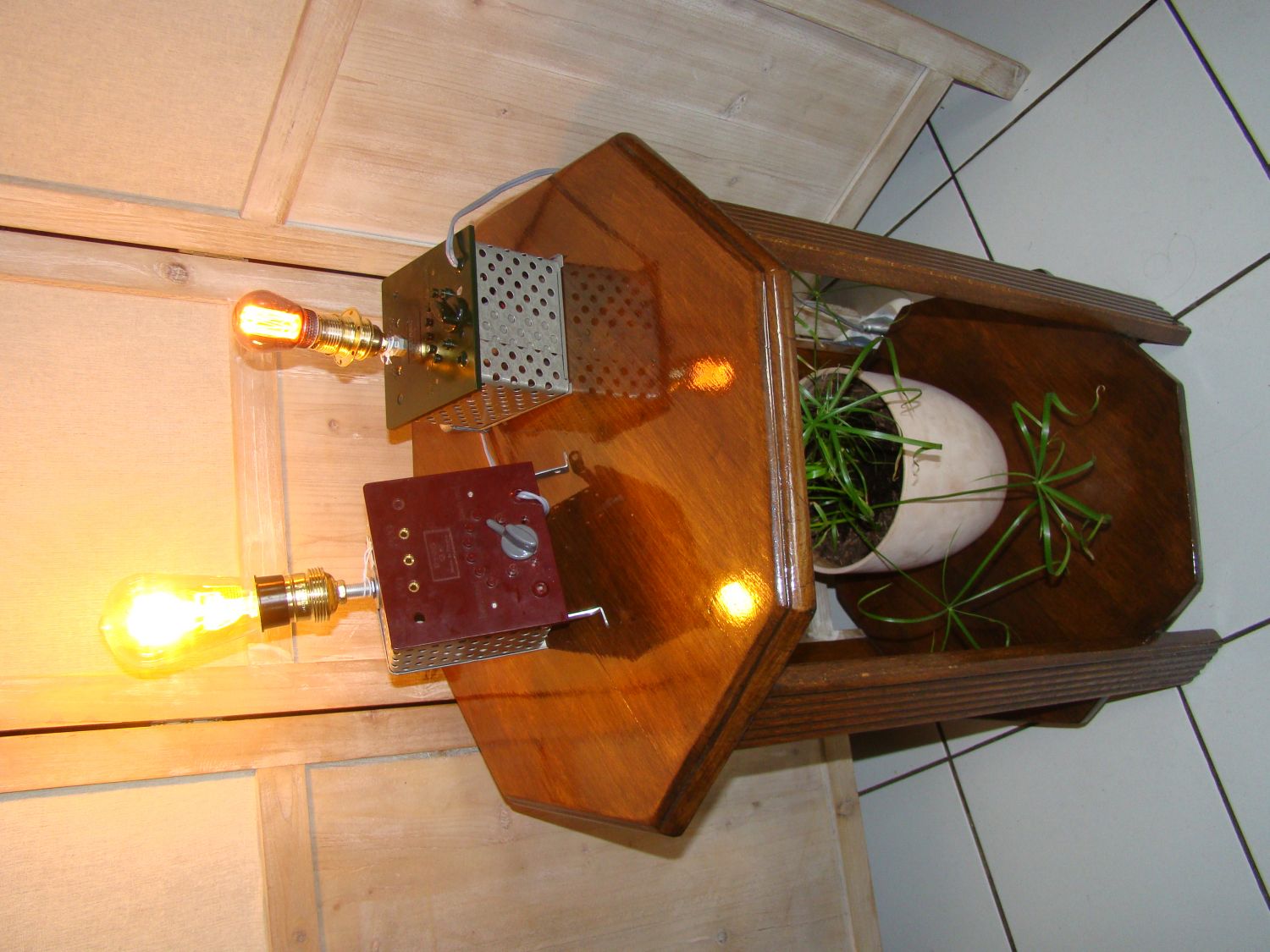 Lampe Steampunk r&eacute;tro futur 2