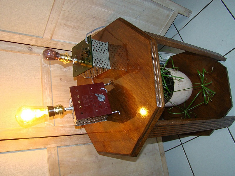 Lampe Steampunk r&eacute;tro futur 2