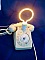 Lampe t&eacute;l&eacute;phone dingo, n&eacute;ons blanc !