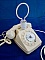Lampe t&eacute;l&eacute;phone dingo, n&eacute;ons blanc !