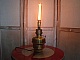 Lampe &agrave; p&eacute;trole en laiton style EDISON 