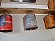 Lustre bois et boite de conserve vintage 