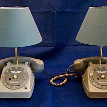 ensemble lampes de chevet air t&eacute;l&eacute;phone 