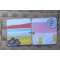 Mini album Amoureux "I Love You" imprim&eacute;s flashy bleu orange jaune rose noir